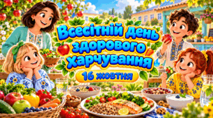 Презентація та конспект до  — Всесвітнього дня здорового харчування!  16 жовтня🌍