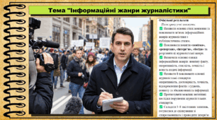 Інформаційні жанри журналістики. Українська мова. 9 клас НУШ (2026). До підручника Заболотний О. та ін.
