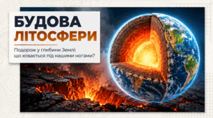 Будова Літосфери. 6 клас НУШ за підручником Запотоцького.
