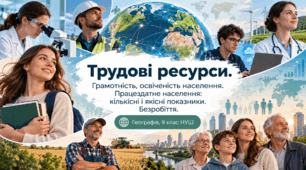 Трудові ресурси населення. Зайнятість та безробіття