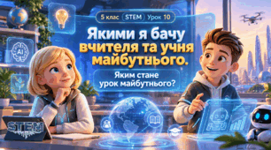 5 клас STEM Урок 10 Якими я бачу вчителя та учня майбутнього. Яким стане урок майбутнього.