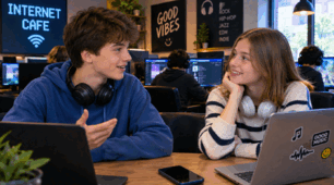 Listen to two friends, Ian and Fran, talking.