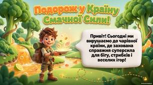 Презентація : " Здорове харчування"(Подорож у Країну смачної сили)