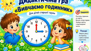 Годинник. Вивчаємо годинник. Ознайомлення із розумінням циферблат.