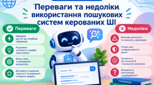 Переваги та недоліки використання пошукових систем керованих ШІ 