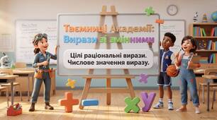 Вирази зі змінними. Цілі раціональні вирази. Числове значення виразу