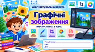 Діагностувальна робота № 4 «Графічні зображення» — Інформатика, 6 клас