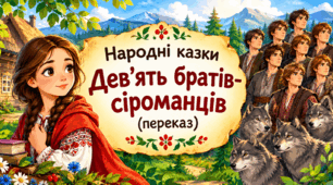 Урок 21 Народні казки. Дев’ять братів-сіроманців (переказ)