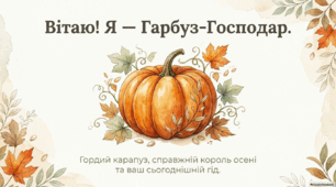 Презентація до Дня гарбуза (26 жовтня)