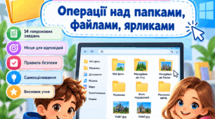 Практична робота № 1 «Операції над папками, файлами, ярликами». Інформатика 5 клас НУШ