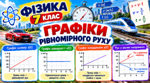 Графіки рівномірного руху ФІЗИКА 7 клас
