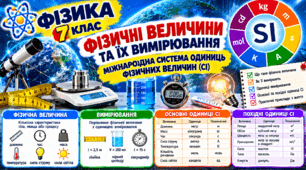 Фізичні величини та їх вимірювання. Міжнародна система одиниць фізичних величин(СІ)  ФІЗИКА 7 клас