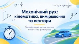 Механічний рух: кінематика, вимірювання та вектори