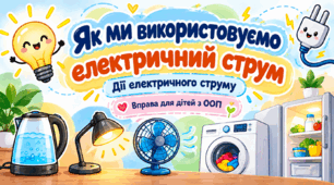 Електричний струм — додаткові завдання для учня з ООП