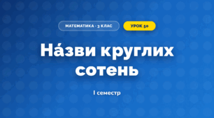 Нáзви круглих сотень (3 клас, Математика, Істер)
