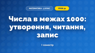 Числа в межах 1000: утворення, читання, запис (3 клас, Математика, Істер)