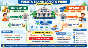 урок-квест «Грошова фабрика: банки другого рівня» 9 клас фінансова грамотність