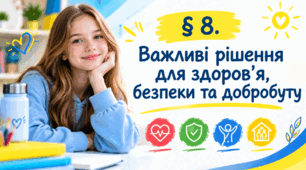Презентація на тему " § 8. Важливі рішення для здоров’я, безпеки та добробуту " 6 клас. Нуш за підручником Гущина. Здоров'я безпека та добробут.