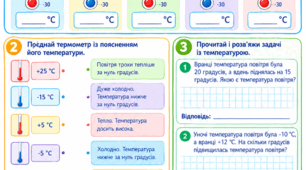Робочий аркуш "Температура повітря. Термометр"