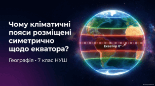 Чому кліматичні пояси розміщені симетрично щодо екватора — презентація з географії 7 клас НУШ