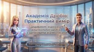 Додавання і віднімання раціональних дробів з однаковими знаменниками