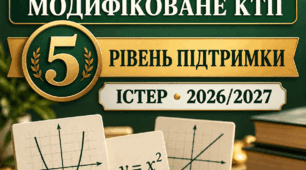 Модифіковане КТП з алгебри, 9 клас НУШ (Істер) — 5 рівень підтримки