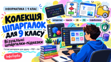 SMARTшпаргалки | Інформатика 9 клас Ривкінд 2026