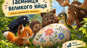 Таємниця великого яйця ("Казки Маленького Лисенятка" І. Фарбаржевича )
