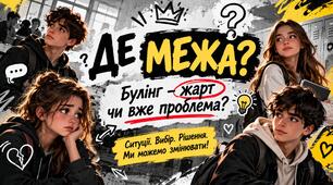 "ДЕ МЕЖА?" — протидія булінгу для 8–11 класів | Презентація + робочий лист + буклет