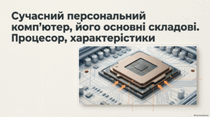 Сучасний персональний комп’ютер, його основні складові. Процесор, його основні характеристики