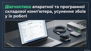 Діагностика апаратної та програмної складової комп’ютера, усунення збоїв у їх роботі