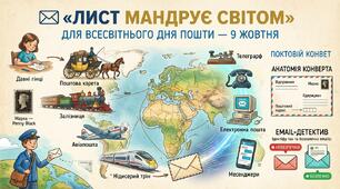 Інтерактивна презентація «Лист мандрує світом: Секретні матеріали поштового детектива» | До Всесвітнього дня пошти | 5–9 класи