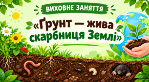 Виховне заняття "Ґрунт — жива скарбниця Землі" НУШ