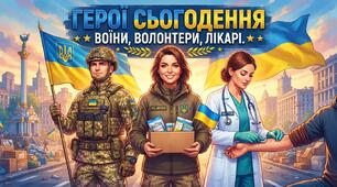 Герої сьогодення — воїни, волонтери, лікарі.