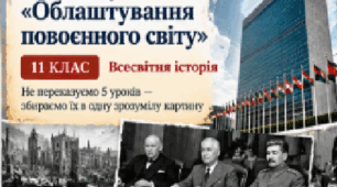 11 клас — «Узагальнення з розділу І “Облаштування повоєнного світу”