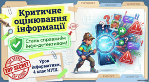 Критичне оцінювання інформації — презентація з інформатики 4 клас НУШ