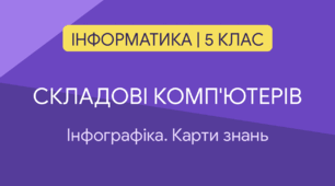 Готовий сценарій уроку Інформатика 5 клас НУШ (Морзе): Складові комп’ютерів, інфографіка та карти знань + Бліц-турнір