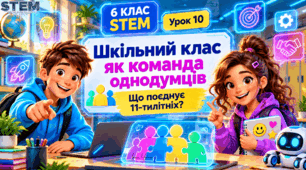 6 клас STEM Урок 10 Шкільний клас як команда  однодумців. Що поєднує 11-тилітніх