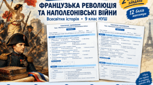 «Європа в час Французької революції та наполеонівських війн.» Підсумкове оцінювання.