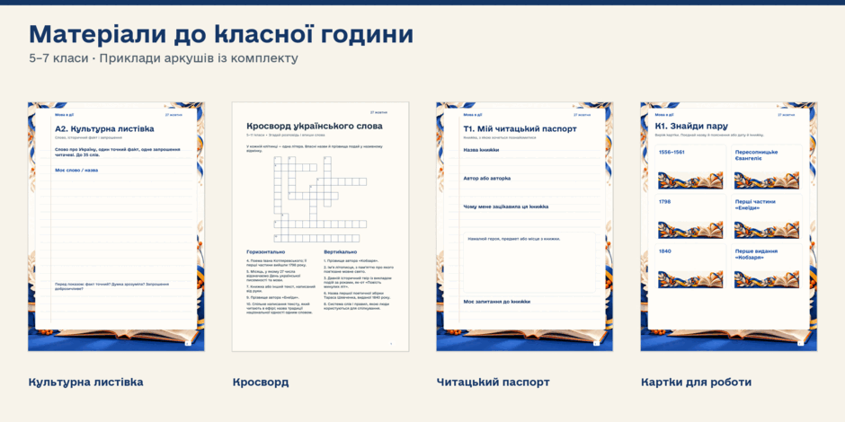 5–7 класи — Матеріали для друку