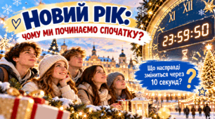 Інтерактивна презентація для учнів 5–12 класів "Новий рік: чому ми починаємо спочтку?"
