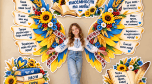 📚💙💛 КРИЛАТА ФОТОЗОНА ДО ДНЯ УКРАЇНСЬКОЇ ПИСЕМНОСТІ ТА МОВИ! 🌻✨