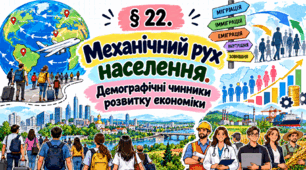 Механічний рух населення. Демографічні чинники розвитку економіки. Презентація, інфографіка, робочий аркуш