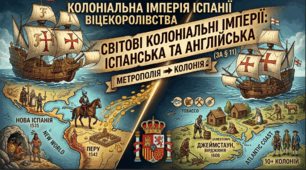 § 11. Світові колоніальні імперії:  Іспанська та Англійська