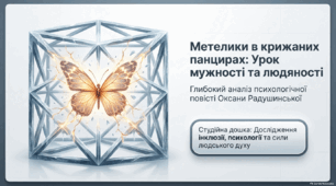 Оксана Радушинська «Метелики в крижаних панцирах» (скорочено). Коротко про письменницю. Історія написання, символіка назви повісті