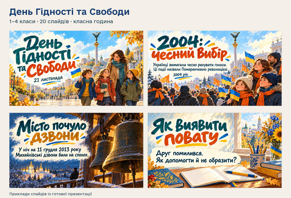 1–4 класи — Слайди