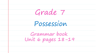Prepare 7. Unit 6. Possession (Grammar Book)