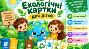 Роздатковий матеріал «Екологічні картки для дітей»