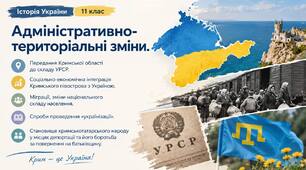 Адміністративно-територіальні зміни.  Передання Кримської області до складу УРСР. Соціально-економічна інтеграція  Кримського півострова з Україною. Міграції, зміни національного складу населення. Спроби проведення «українізації».