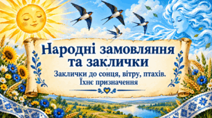 Народні замовляння та заклички. Заклички до сонця, вітру, птахів. Їхнє призначення 6 клас